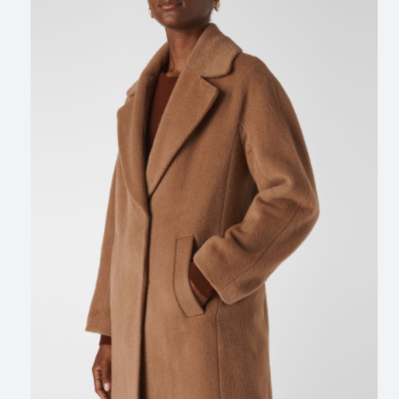 Whistles Mara Drawn Cocoon Coat - Picture 2 of 8